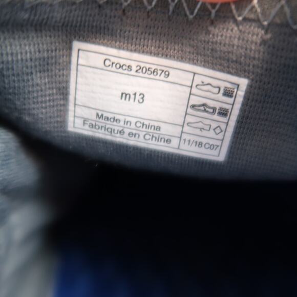Crocs Shoes Mens 13 LiteRide Loafers Slip On Casual Trainer Mesh Grey Comfort - Picture 13 of 13
